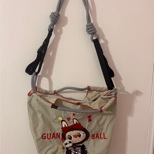 Cute Cartoon Embroidered Shoulder Bag